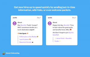 slack onboarding donut attendancebot