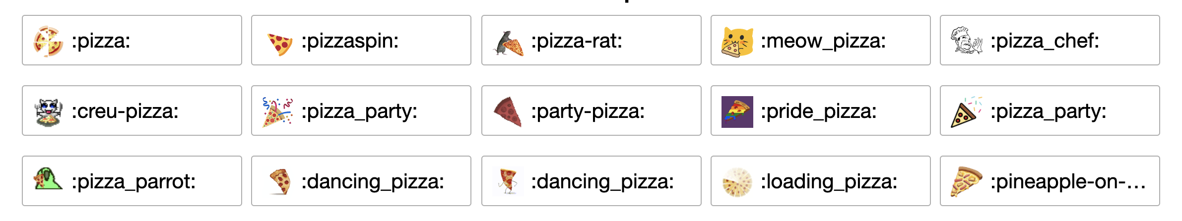 lunch slack emojis