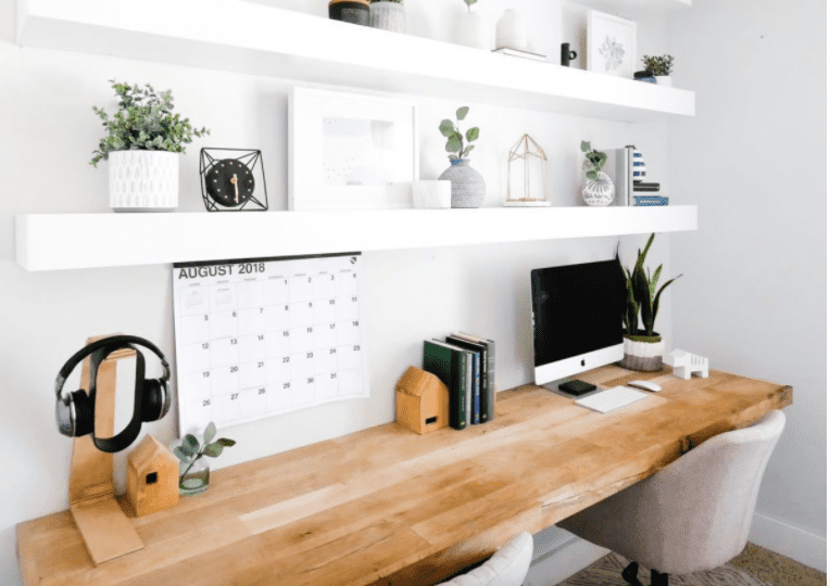 Floating Shelf Home Office Ideas