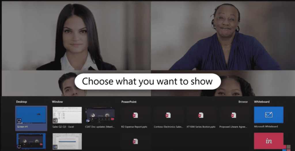 Choose what you want to Screen Share on MS Teams