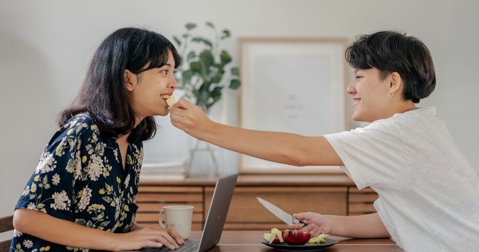 a couple in office