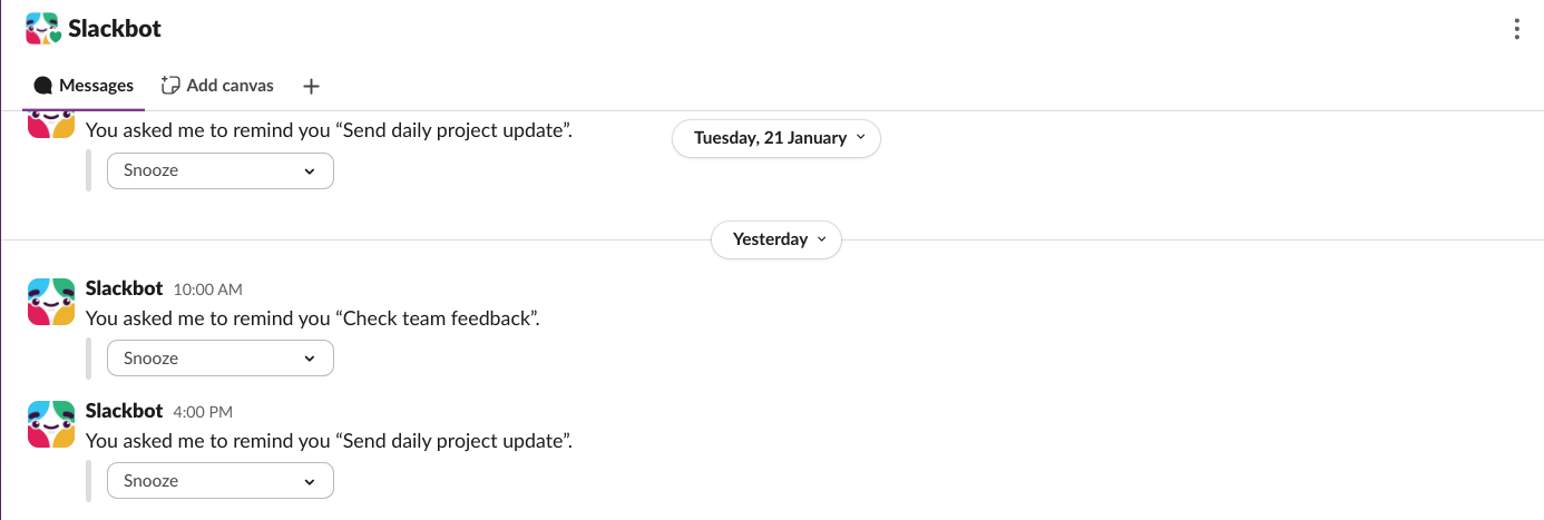 slack reminder