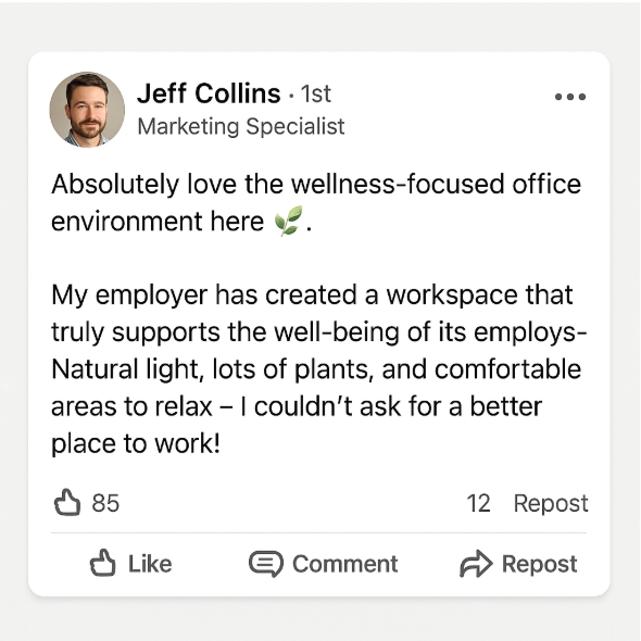 employee testimonial for plants