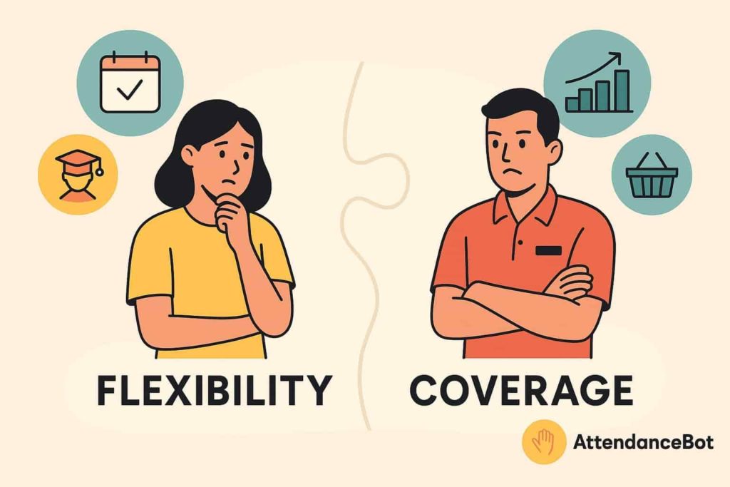 Understanding the Tension Between Flexibility and Coverage