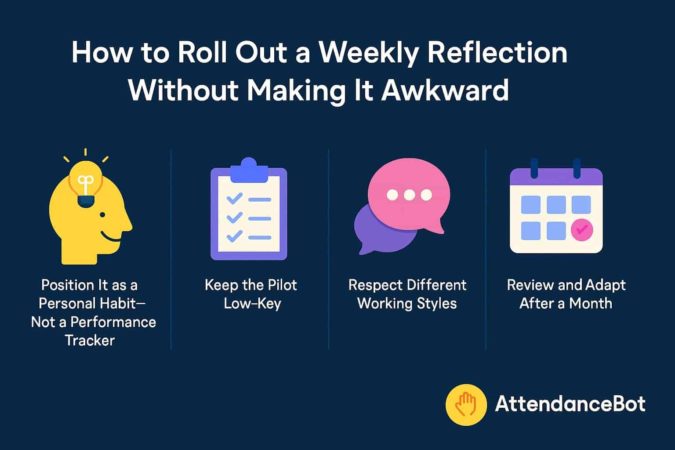 How to Roll Out a Weekly Reflection Without Making It Awkward