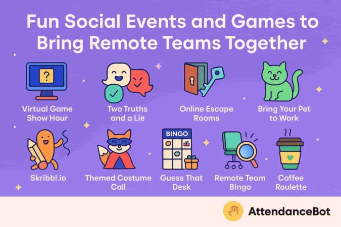 Fun Social Events and Games to Bring Remote Teams Together